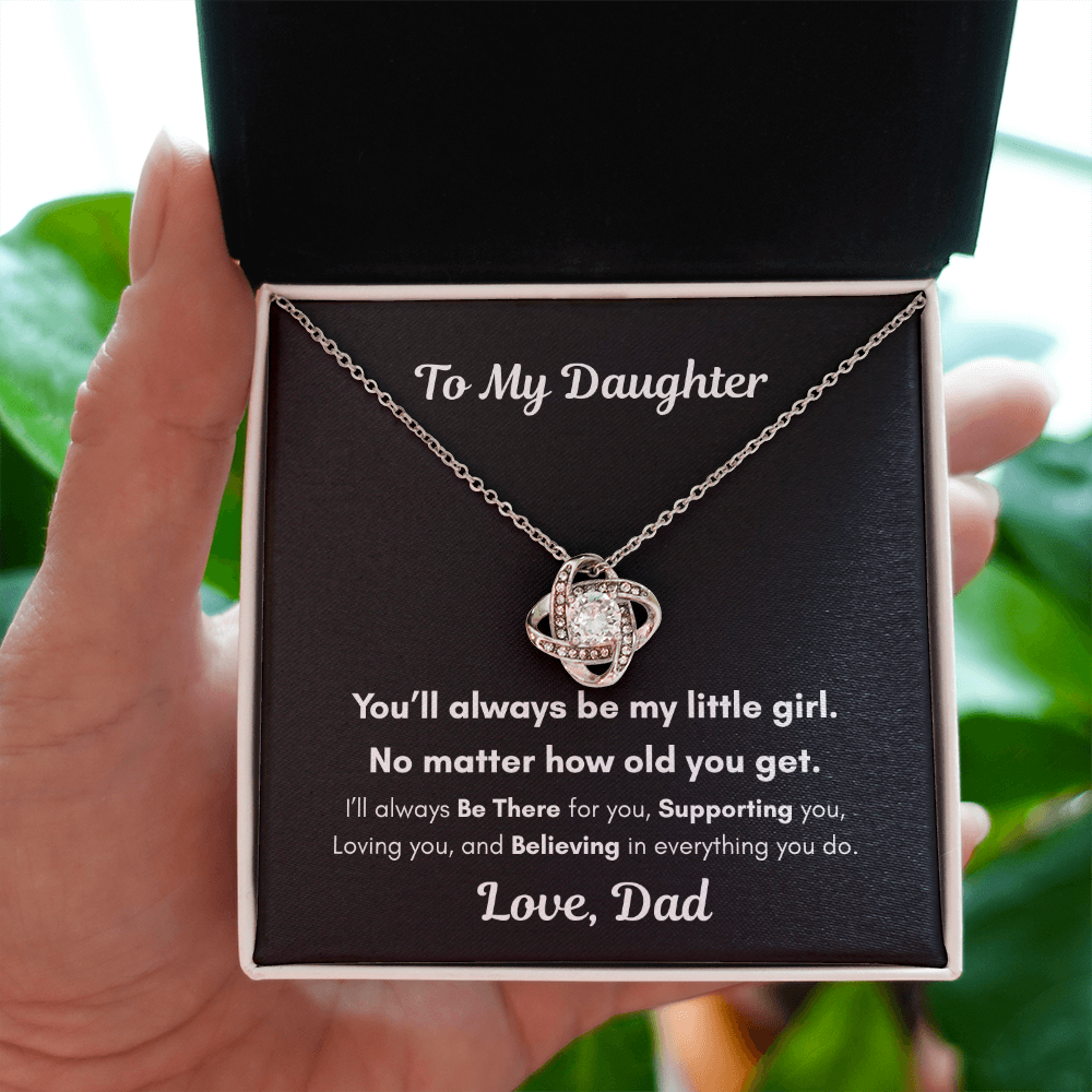 To My Daughter – You'll Always Be My Little Girl Necklace Gift
