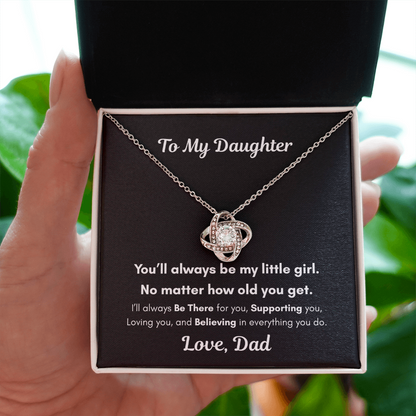 To My Daughter – You'll Always Be My Little Girl Necklace Gift