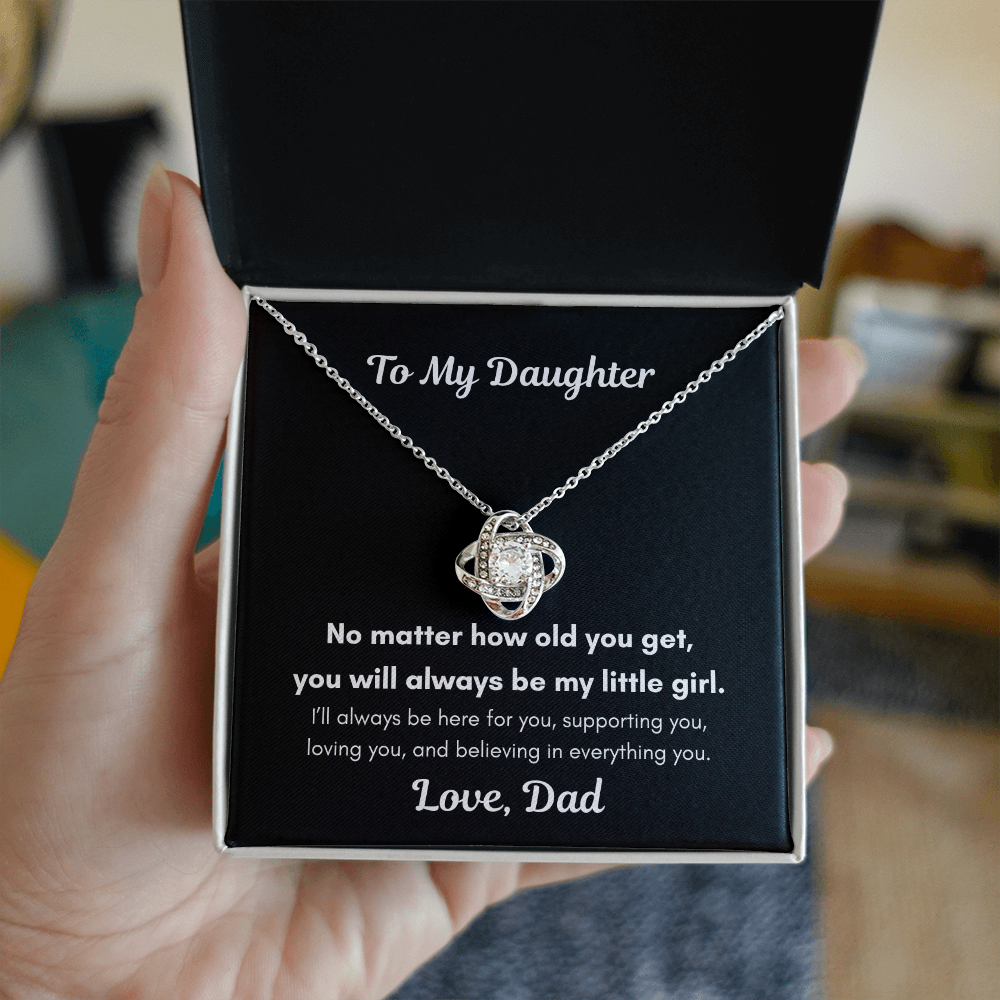 To My Daughter – You'll Always Be My Little Girl Necklace