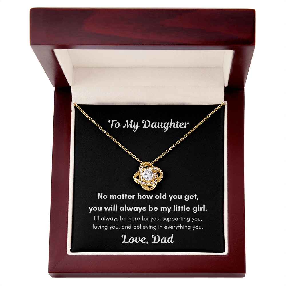 To My Daughter – You'll Always Be My Little Girl Necklace