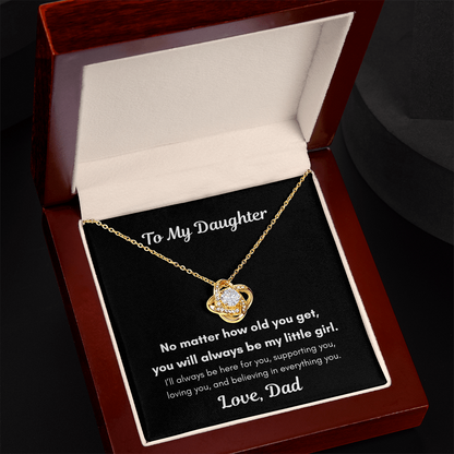 To My Daughter – You'll Always Be My Little Girl Necklace