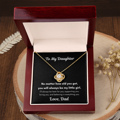 To My Daughter – You'll Always Be My Little Girl Necklace