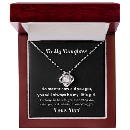 To My Daughter – You'll Always Be My Little Girl Necklace
