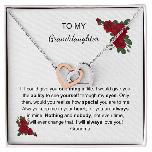 To My Granddaughter One Thing Special Necklace