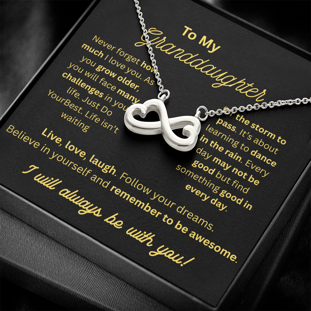 To My Granddaughter Endless Love Necklace