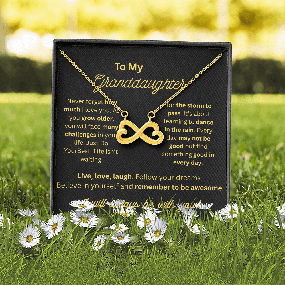 To My Granddaughter Endless Love Necklace