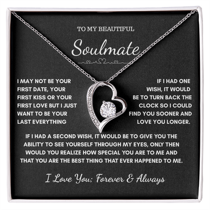 “To My Soulmate”– Forever A Gift from the Heart Necklace