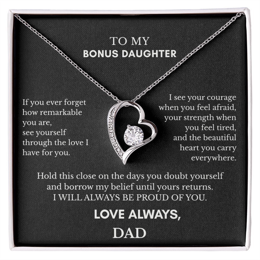 To My Bonus Daughter — Love Always, Dad