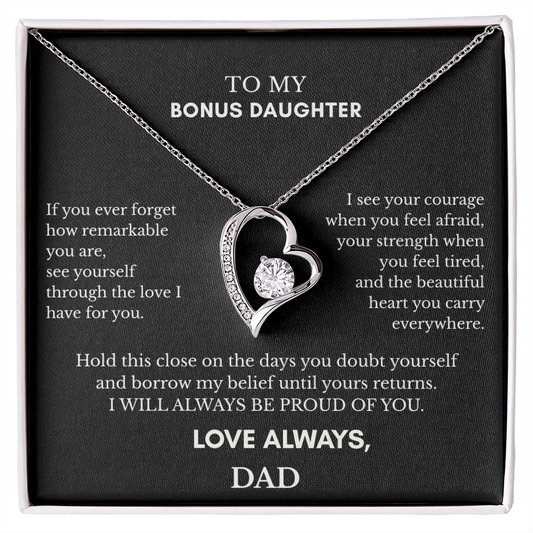 To My Bonus Daughter — Love Always, Dad