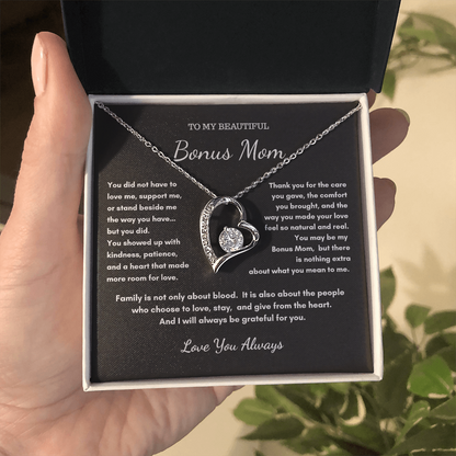 To My Bonus Mom Necklace - You Love Me Anyway Gift