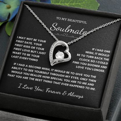 “To My Soulmate”– Forever A Gift from the Heart Necklace