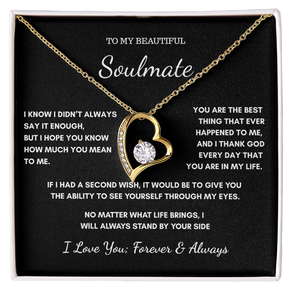 To My Beautiful Soulmate - You Mean So Much Necklace