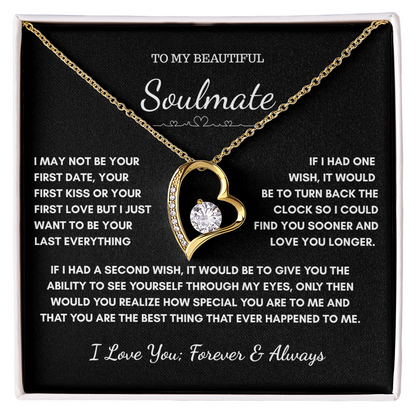 “To My Soulmate”– Forever A Gift from the Heart Necklace