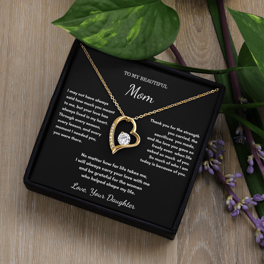 To My Mom – Sentimental Necklace Gift From Daughter