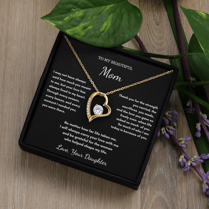 To My Mom – Sentimental Necklace Gift From Daughter
