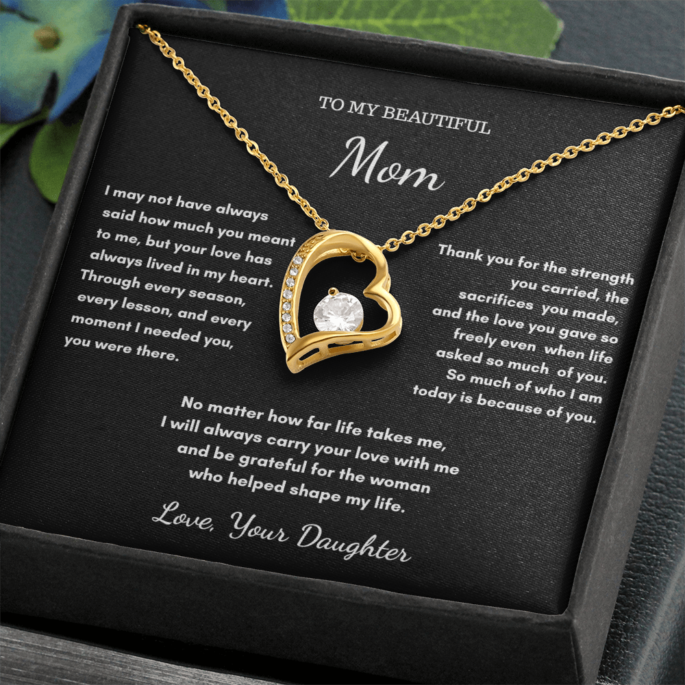 To My Mom – Sentimental Necklace Gift From Daughter