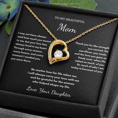 To My Mom – Sentimental Necklace Gift From Daughter