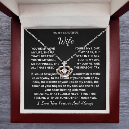 To My Beautiful Queen Wife Necklace