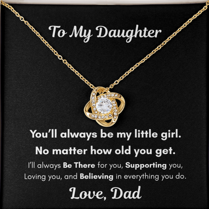 To My Daughter – You'll Always Be My Little Girl Necklace Gift