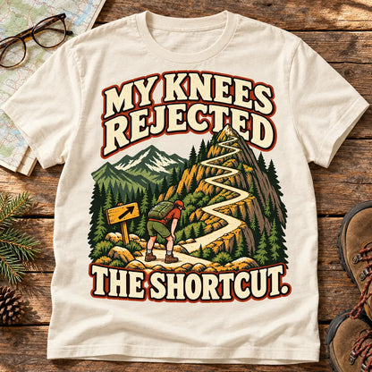 My Knees Rejected the Shortcut — Vintage Hiking Tee