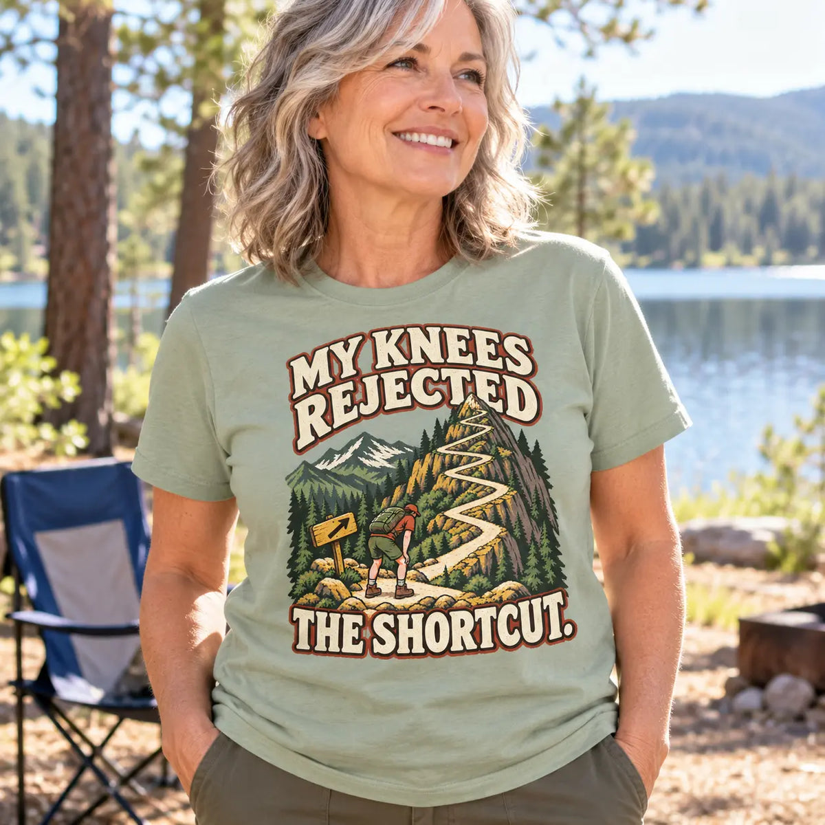 My Knees Rejected the Shortcut — Vintage Hiking Tee
